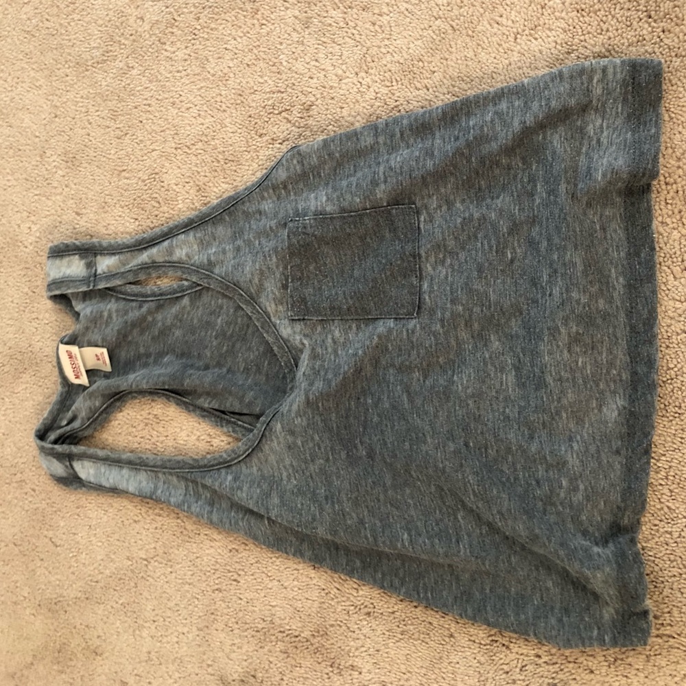 Grey crop top